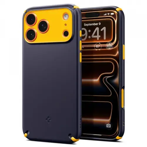 Husa MagSafe pentru Apple iPhone 17 Pro Max, Spigen, Caseology Nano Pop Hybrid, Mov
