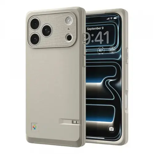 Husa MagSafe pentru Apple iPhone 17 Pro Max, Spigen, Classic LS, Crem