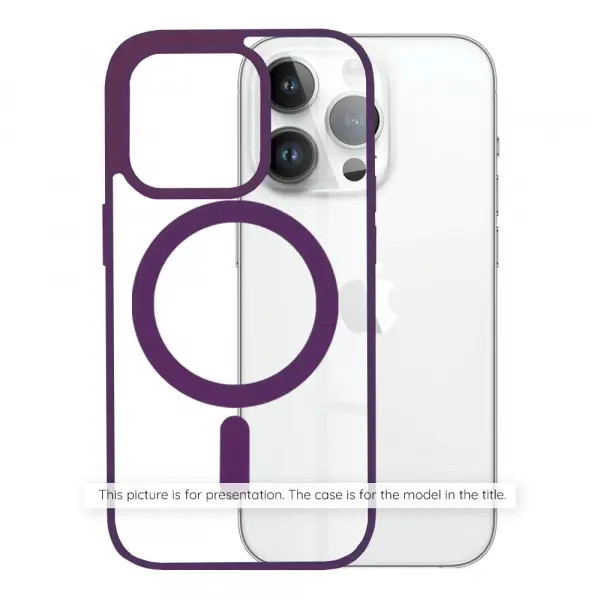 Husa MagSafe pentru Apple iPhone 17 Pro Max, Techsuit, Pro, Mov