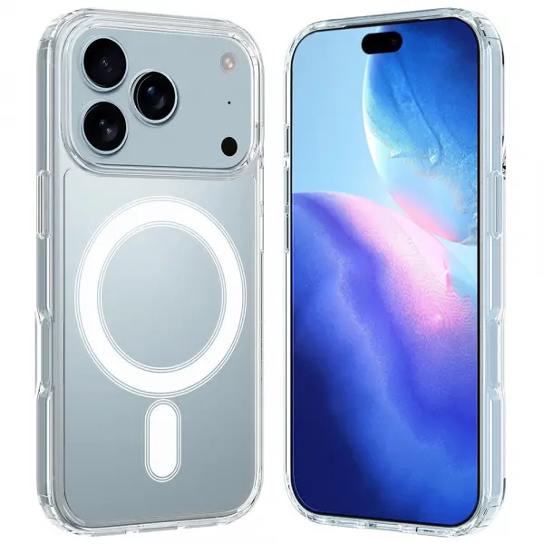 Husa MagSafe pentru Apple iPhone 17 Pro Max, Techsuit, Pro, Transparenta