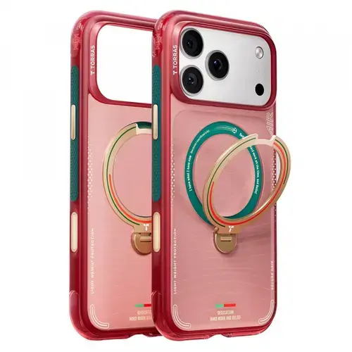 Husa MagSafe pentru Apple iPhone 17 Pro Max, Torras, Ostand Q3 Air, Wave of Passion