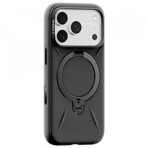 Husa MagSafe pentru Apple iPhone 17 Pro Max Torras QPRO Silicone (Negru)