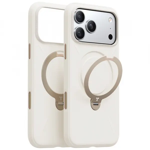 Husa MagSafe pentru Apple iPhone 17 Pro Max, Torras, QPRO Silicone, Alba