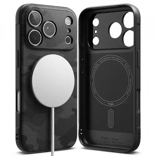 Husa MagSafe pentru Apple iPhone 17 Pro, Ringke, Onyx, Camuflaj