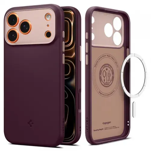 Husa MagSafe pentru Apple iPhone 17 Pro, Spigen, Caseology Nano Pop, Visinie