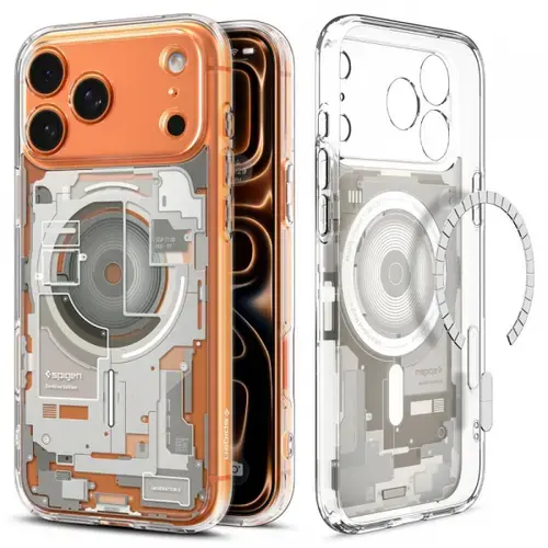 Husa MagSafe pentru Apple iPhone 17 Pro, Spigen, Ultra Hybrid Zero One, Bej