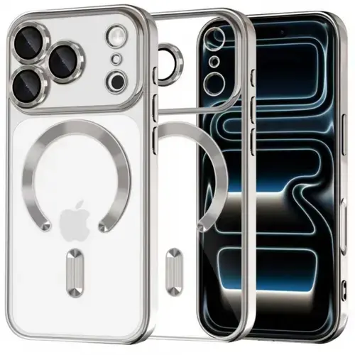 Husa MagSafe pentru Apple iPhone 17 Pro, Tech-Protect, Magflex (Argintiu)