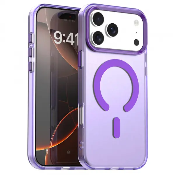 Husa MagSafe pentru Apple iPhone 17 Pro, Techsuit, CandyCase, Mov