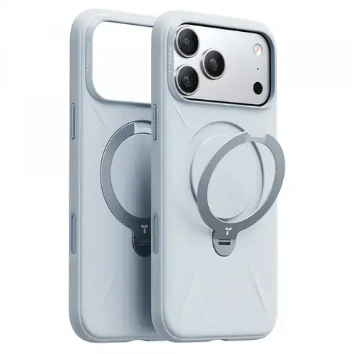 Husa MagSafe pentru Apple iPhone 17 Pro, Torras, QPRO Silicone, Albastra Deschis