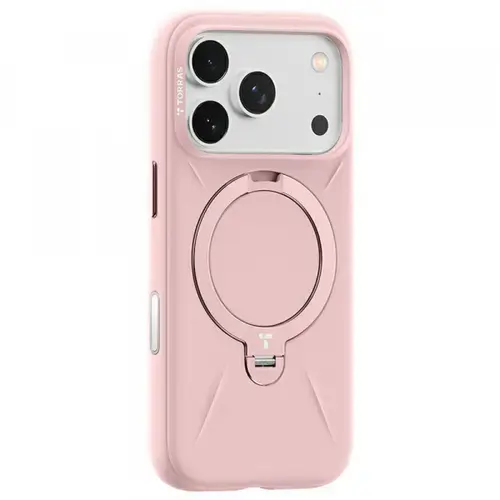Husa MagSafe pentru Apple iPhone 17 Pro Torras QPRO Silicone (Roz)