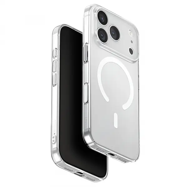 Husa MagSafe pentru Apple iPhone 17 Pro, UNIQ, AirSuit MagClick, Transparenta