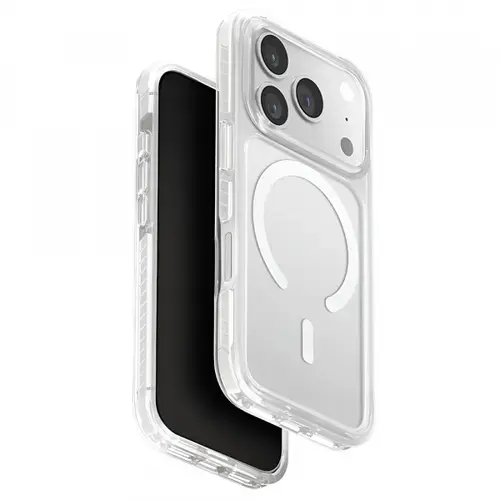 Husa MagSafe pentru Apple iPhone 17 Pro, UNIQ, Combat MagClick, Alba