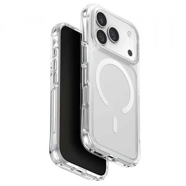 Husa MagSafe pentru Apple iPhone 17 Pro, UNIQ, LifePro Xtreme MagClick, Transparenta