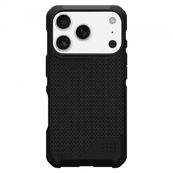 Husa MagSafe pentru Apple iPhone 17 Pro, Urban Armor Gear, Metropolis LT Kevlar, Neagra
