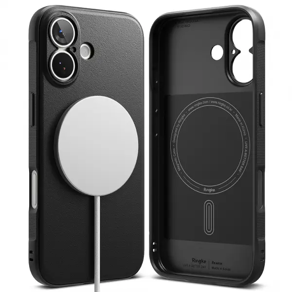 Husa MagSafe pentru Apple iPhone 17, Ringke, Onyx, Neagra
