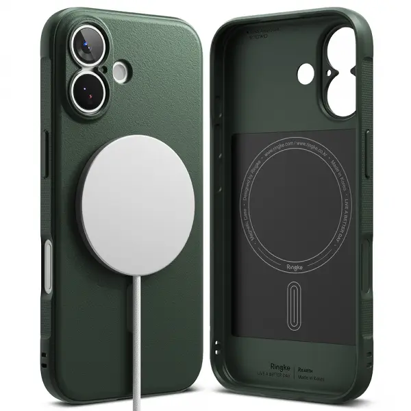 Husa MagSafe pentru Apple iPhone 17, Ringke, Onyx, Verde Inchis