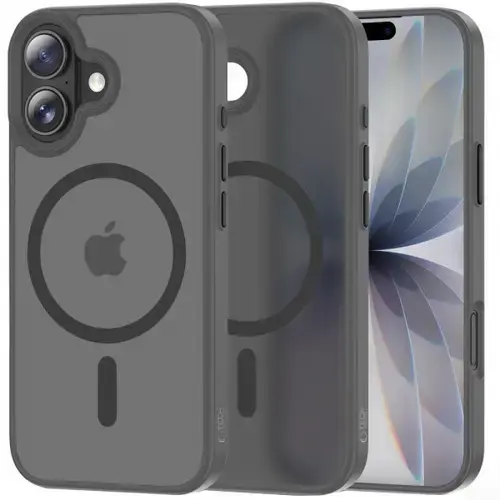 Husa MagSafe pentru Apple iPhone 17, Tech-Protect, Magmat, Gri Mata
