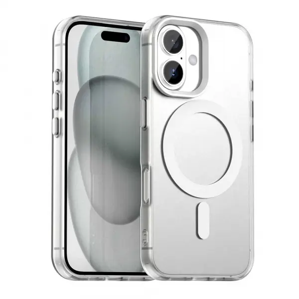Husa MagSafe pentru Apple iPhone 17, Techsuit, CandyCase, Alba
