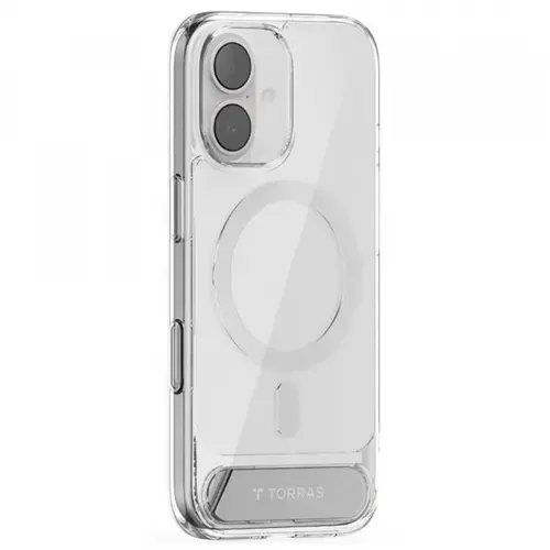 Husa MagSafe pentru Apple iPhone 17, Torras, Pstand (Transparent)