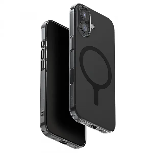 Husa MagSafe pentru Apple iPhone 17, UNIQ, AirSuit MagClick, Neagra
