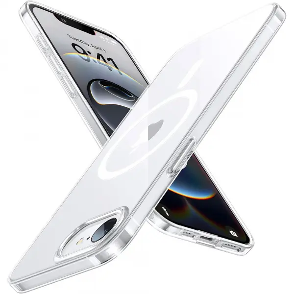 Husa MagSafe pentru Apple iPhone 17e / 16e, Torras, OriginFit, Transparenta