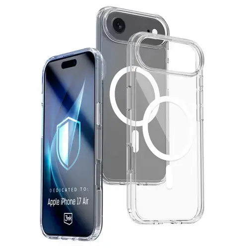 Husa MagSafe pentru Apple iPhone Air, 3MK, Armor MagCase, Transparenta
