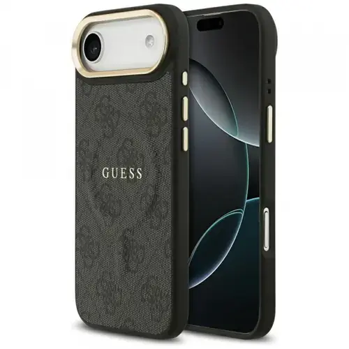 Husa MagSafe pentru Apple iPhone Air, Guess, 4G Classic, Neagra