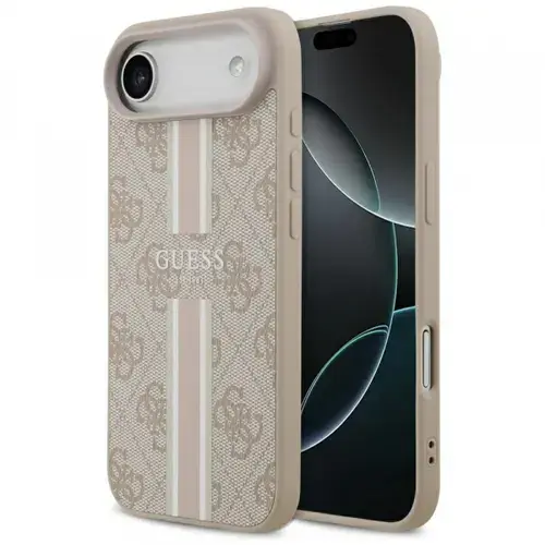 Husa MagSafe pentru Apple iPhone Air, Guess, 4G Printed Stripes (Multicolor)
