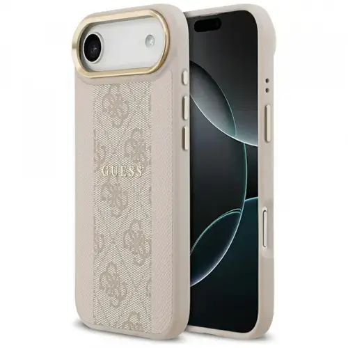 Husa MagSafe pentru Apple iPhone Air, Guess, 4G Stripe, Roz