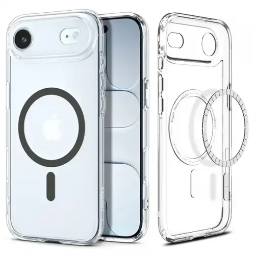 Husa MagSafe pentru Apple iPhone Air, Spigen, Ultra Hybrid, Gri