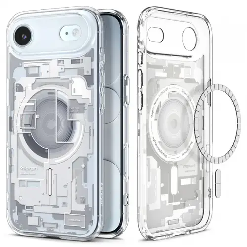 Husa MagSafe pentru Apple iPhone Air, Spigen, Ultra Hybrid Zero One, Alba