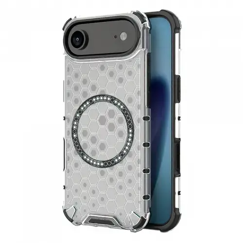 Husa MagSafe pentru Apple iPhone Air, Techsuit, HoneyComb Shield, Alba