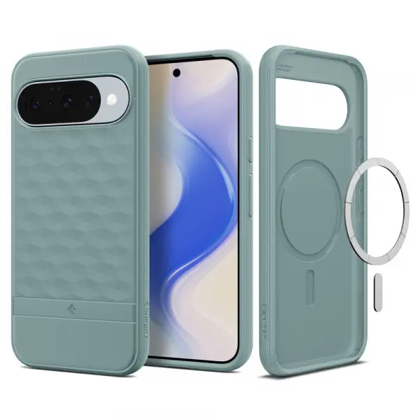 Husa MagSafe pentru Google Pixel 10 Pro / 10, Spigen, Caseology Parallax, Verde ACS09709