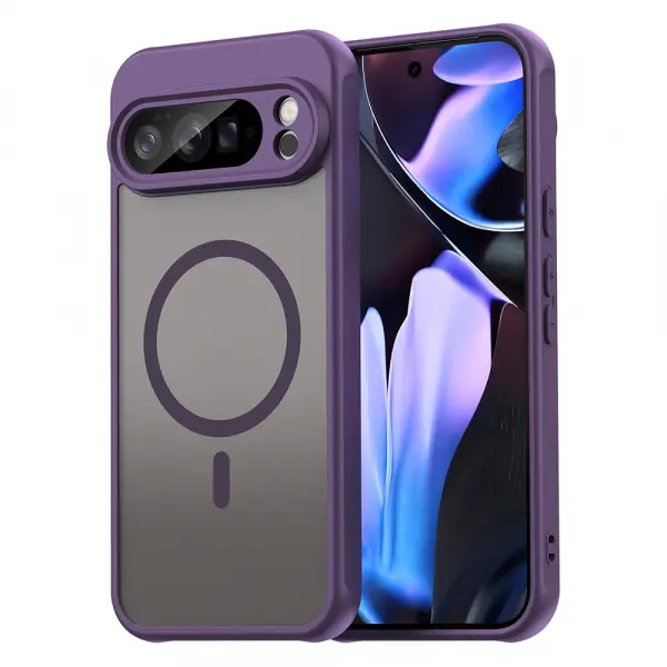 Husa MagSafe pentru Google Pixel 10 Pro XL, Techsuit, HaloFrost II, Mov
