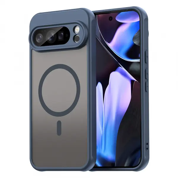 Husa MagSafe pentru Google Pixel 10 Pro XL, Techsuit, HaloFrost II, Bleumarin
