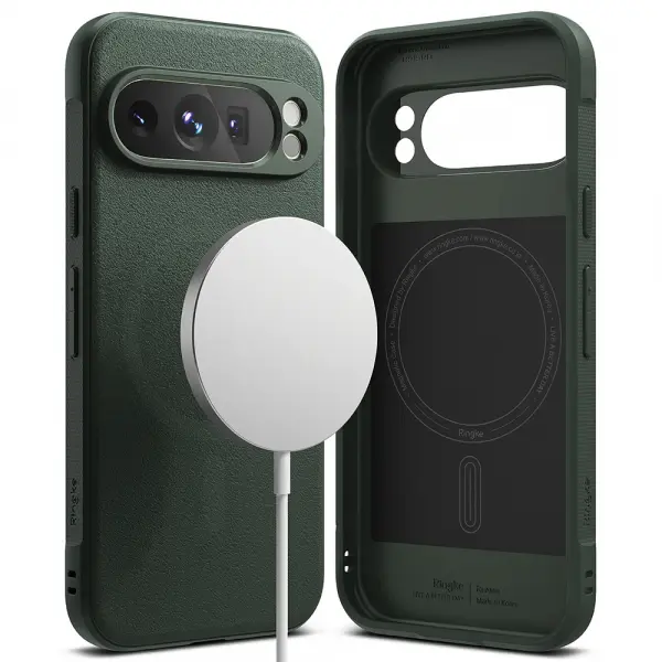 Husa MagSafe pentru Google Pixel 9 Pro, Ringke, Onyx, Verde Inchis