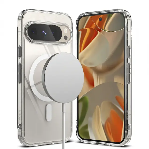 Husa MagSafe pentru Google Pixel 9 Pro XL, Ringke, Fusion, Transparenta