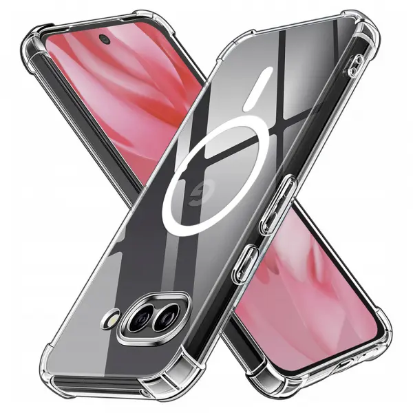 Husa MagSafe pentru Google Pixel 9a, Techsuit, Shockproof, Transparenta