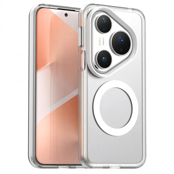 Husa MagSafe pentru Huawei Pura 80 Pro, Techsuit, CandyCase, Alba
