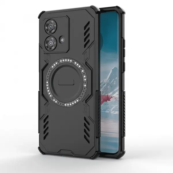 Husa MagSafe pentru Motorola Edge 40 Neo, Techsuit, ArmorMag, Neagra