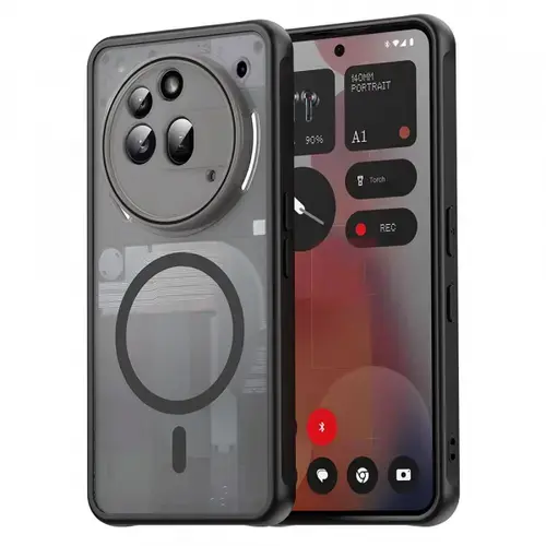 Husa MagSafe pentru Nothing Phone (3a) Pro, Techsuit, HaloFrost II, Neagra