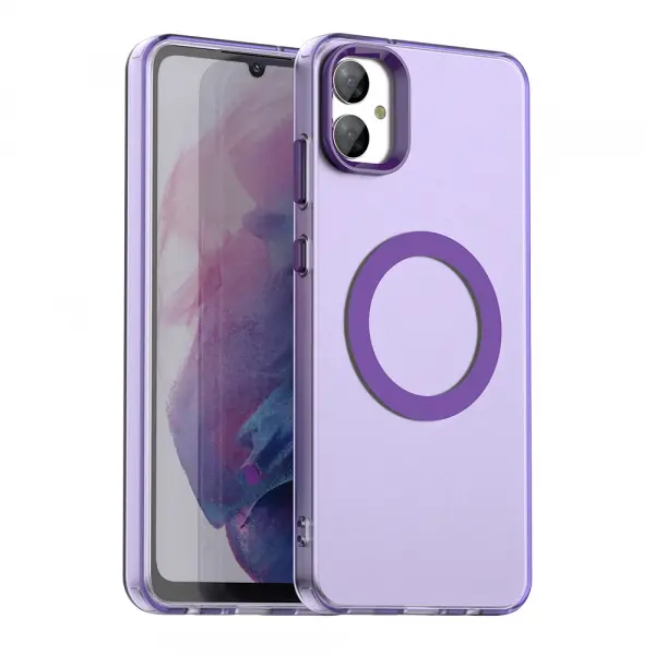 Husa MagSafe pentru Samsung Galaxy A05 A055, Techsuit, CandyCase, Mov