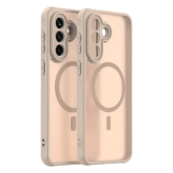Husa MagSafe pentru Samsung Galaxy A37 5G, Techsuit, HaloFrost II, Aurie