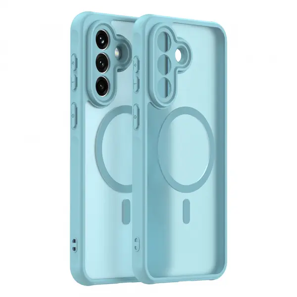 Husa MagSafe pentru Samsung Galaxy A37 5G, Techsuit, HaloFrost II, Verde Deschis