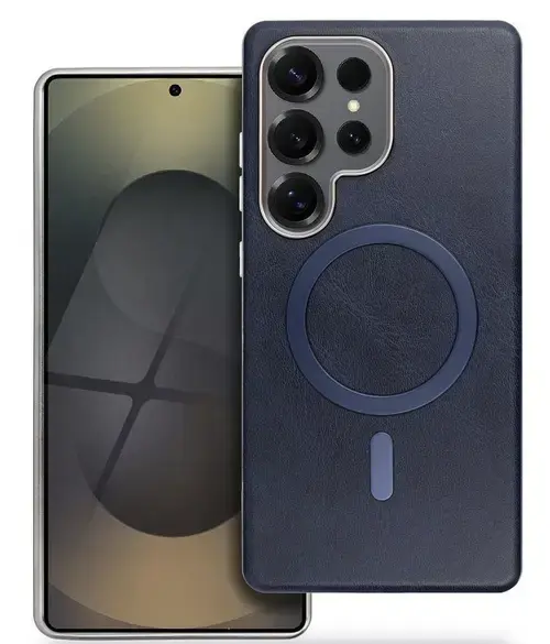 Husa MagSafe pentru Samsung Galaxy A56 A566, OEM, Gentleman Mag, Bleumarin