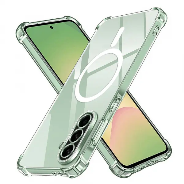 Husa MagSafe pentru Samsung Galaxy A56 A566, Techsuit, Shockproof, Transparenta