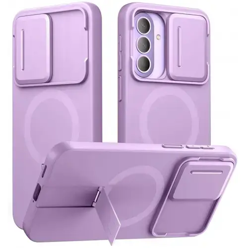 Husa MagSafe pentru Samsung Galaxy A57 5G, Tech-Protect, Kevlar Aura, Violet