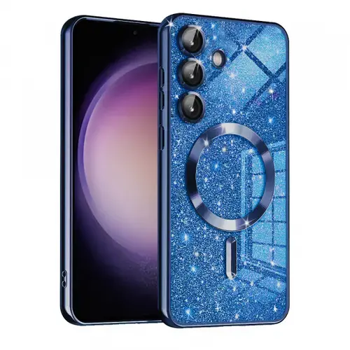 Husa MagSafe pentru Samsung Galaxy S23 FE S711, Techsuit, Luxury Glitter