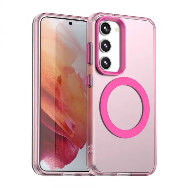 Husa MagSafe pentru Samsung Galaxy S23 S911, Techsuit, CandyCase, Roz
