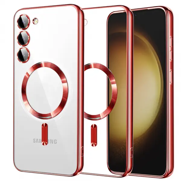 Husa MagSafe pentru Samsung Galaxy S23+ S916, Techsuit, Luxury Crystal, Rosie